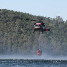 Annual fire training in California for National Guard helicopter crews