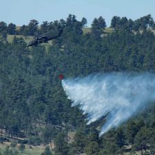 blackhawk helicopter drops water