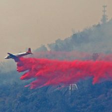 Photos of air tankers on the Goose Fire