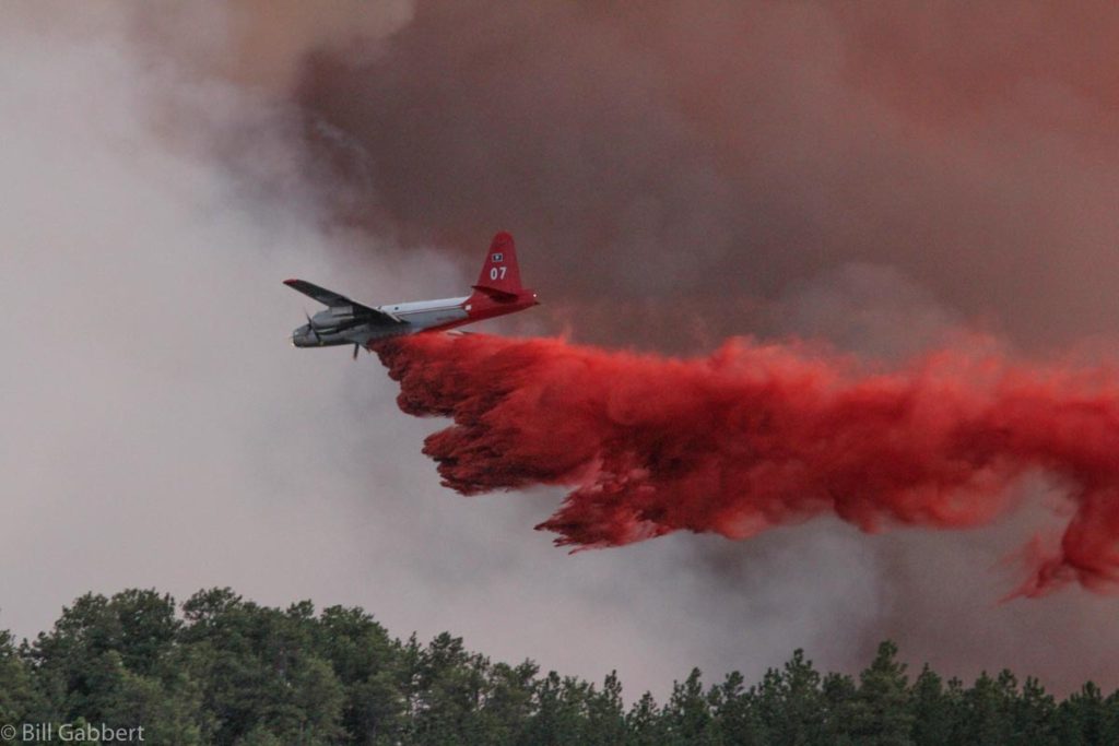 Myrtle Fire air tanker p2v