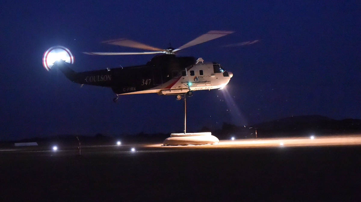 night-flying helicopter Australia