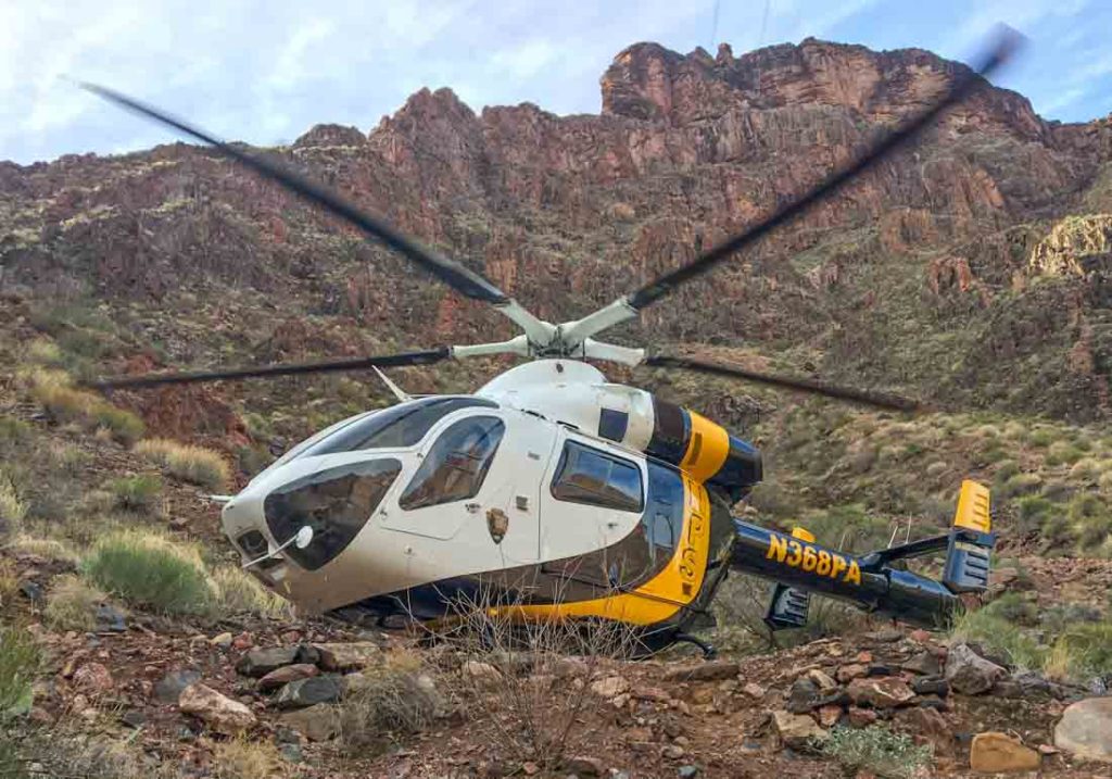 Grand Canyon NP contract helicopter