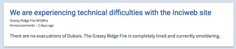 Grassy Ridge Fire contained