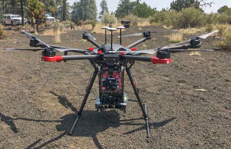 drone aerial ignition wildfire