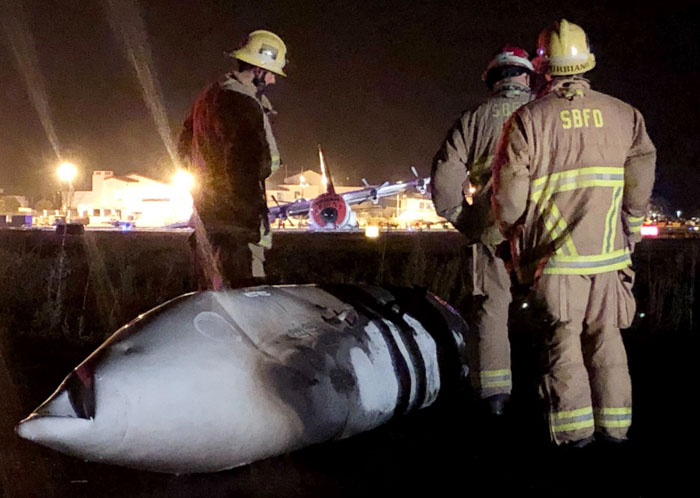 C-130 crash landing Santa Barbara Airport