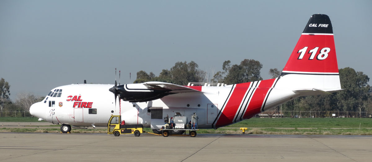 CAL Fire air tanker 118 C-130