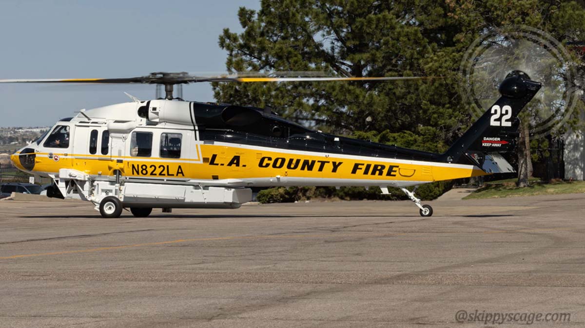 Los Angeles County's new i70 Firehawk helicopter