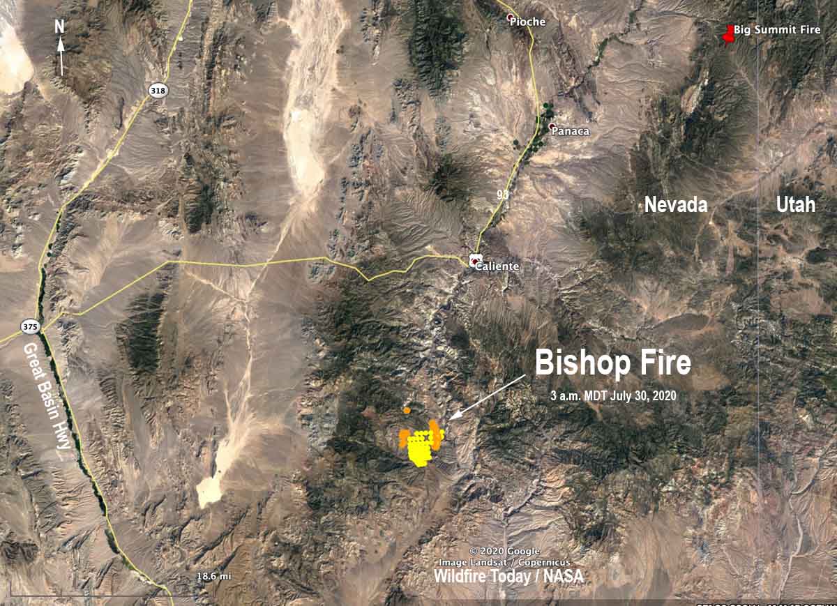 map Bishop Fire