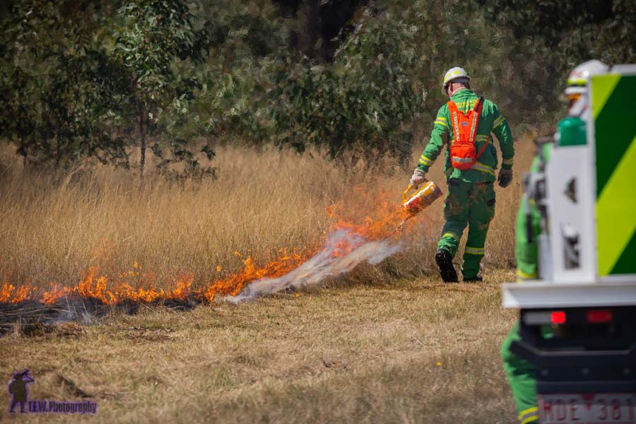 Firefighters in Victoria, Australia conduct prescribed fires