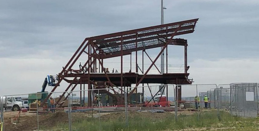 airtanker base office building is under construction at Colorado Springs