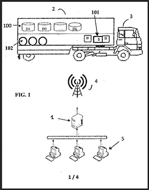 Drawing from the patent drones firefighting