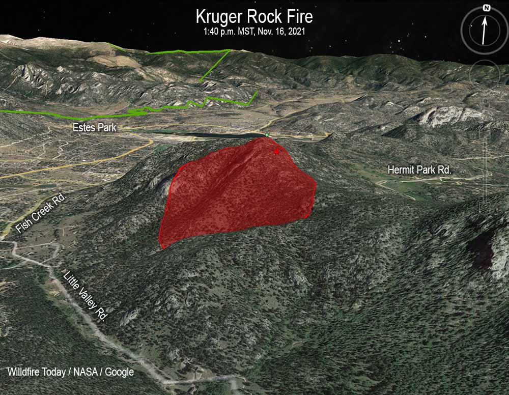 Map, Kruger Rock Fire