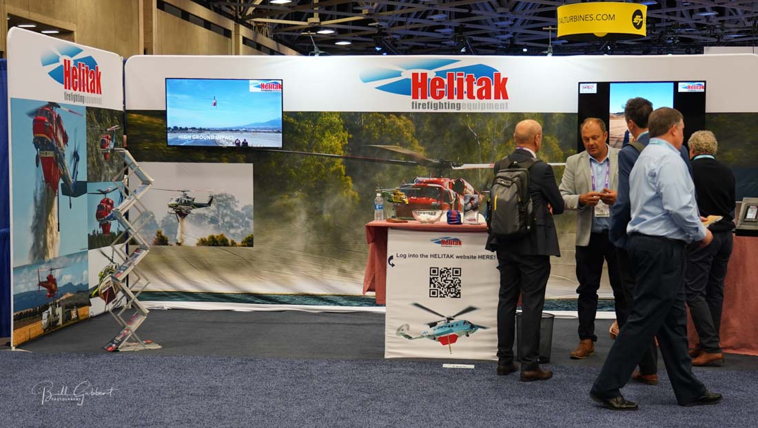 Photo gallery of some of the exhibitors at HeliExpo in Dallas Fire