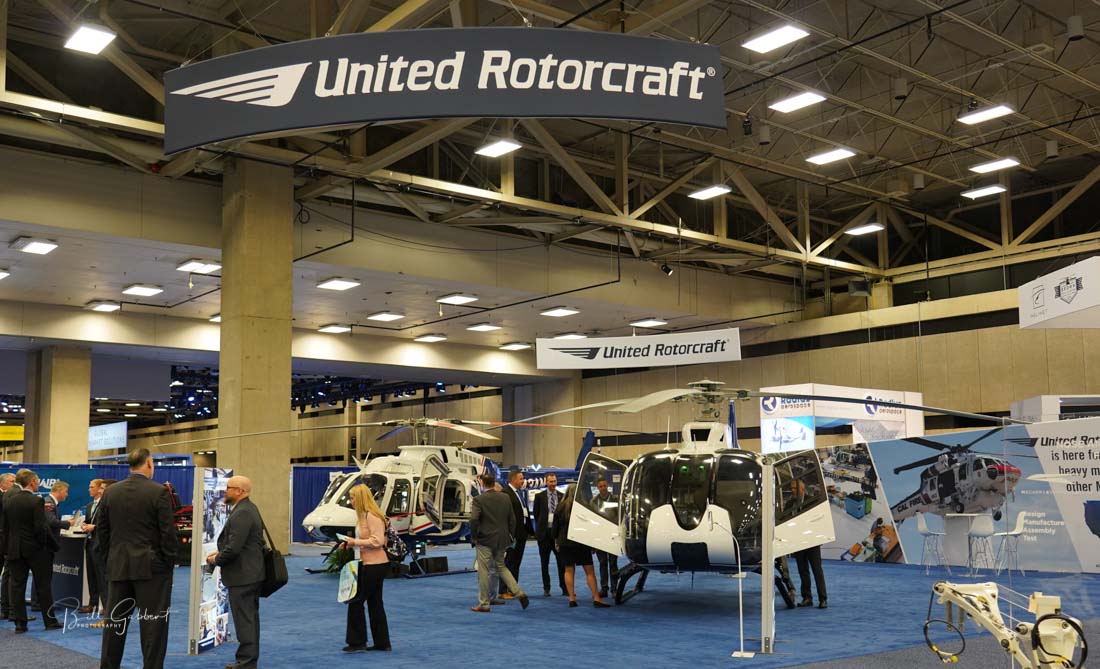 United Rotorcraft's exhibit Heli-Expo