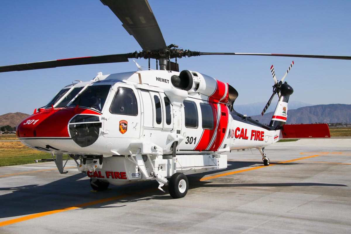 CAL FIRE Helicopter 301 at Hemet-Ryan