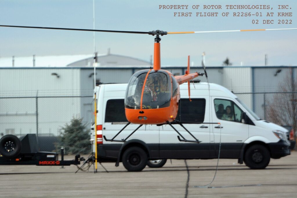First teleoperated flight of Robinson helicopter with Rotor Technologies